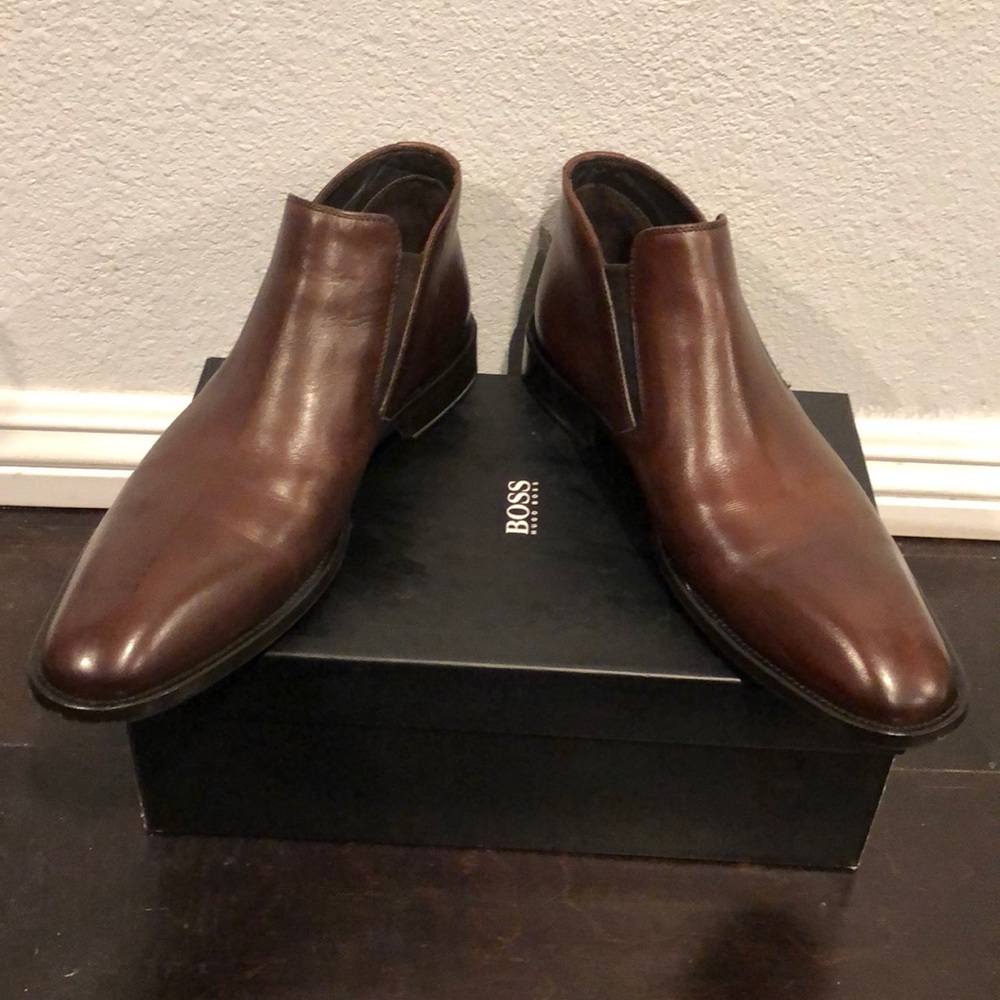 Mens dress shoes bologna leather/rubber sole